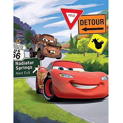 Algopix Similar Product 15 - Disney Cars Back Road 60x80 Plush Mink