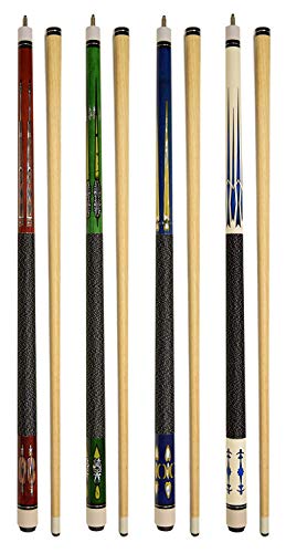 Algopix Similar Product 18 - Set of 4 Pool Cues New 58 Billiard
