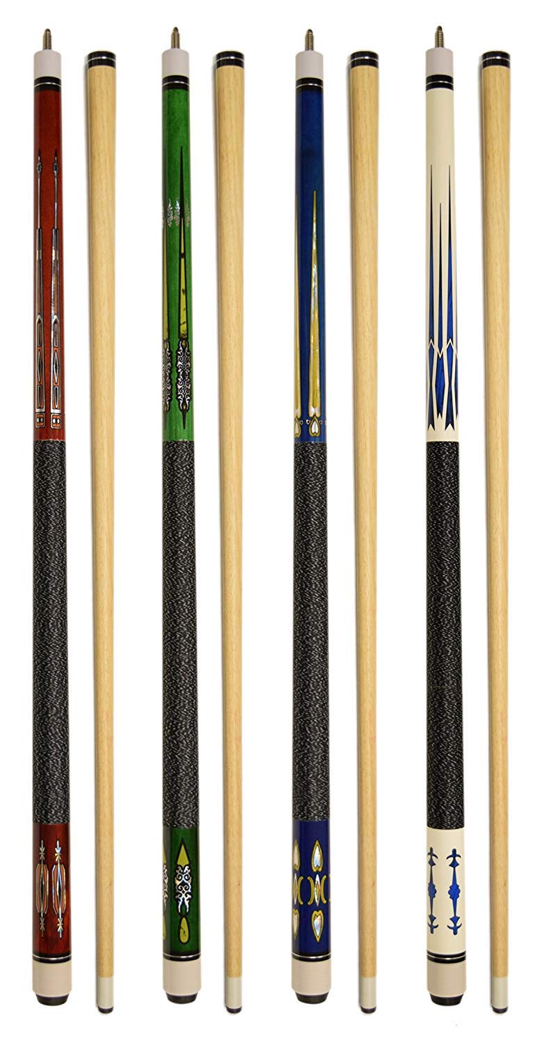 Algopix Similar Product 5 - Set of 4 Pool Cues New 58 Billiard