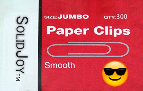 Algopix Similar Product 2 - 300 Jumbo Paper Clips by SolidJoy