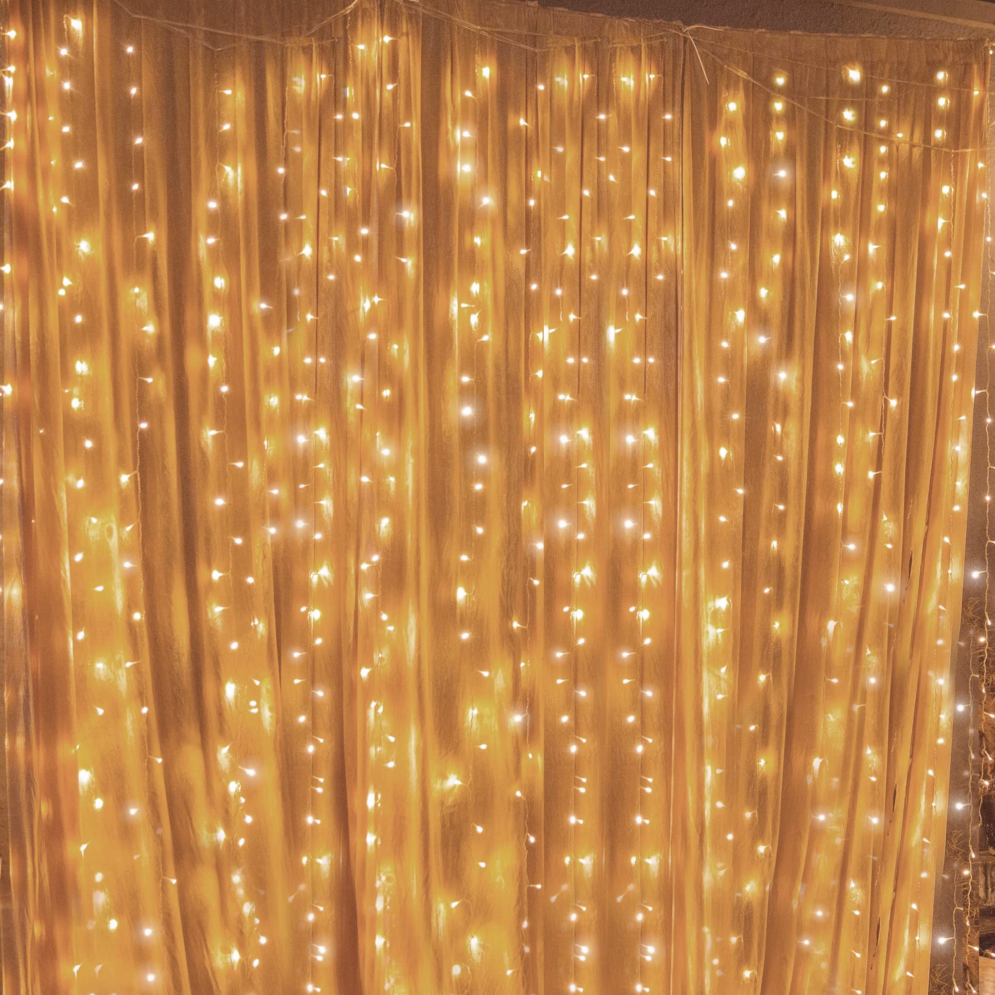 Algopix Similar Product 4 - Twinkle Star 300 LED Curtain String
