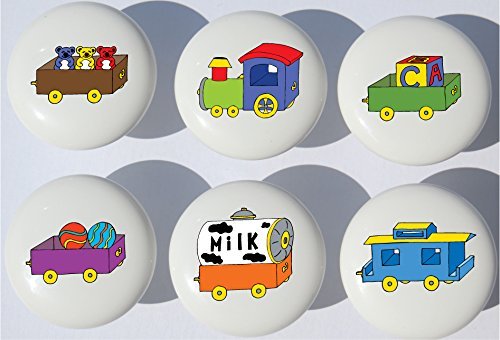 Algopix Similar Product 7 - Train Drawer PullsTrain Nursery Decor