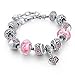 Algopix Similar Product 8 - Long Way Silver Tone Chain Pink Crystal