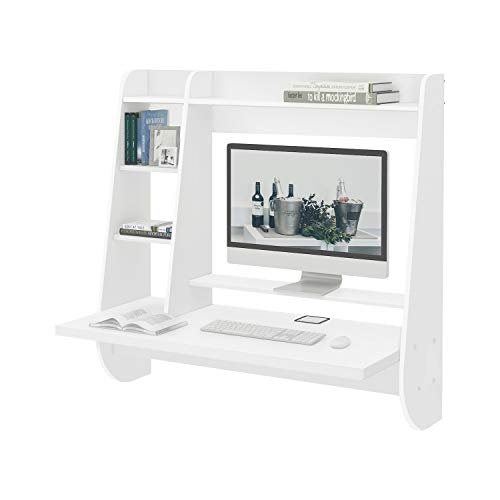 Algopix Similar Product 2 - WLIVE Wall Mounted Desk with Storage
