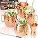 Algopix Similar Product 13 - Benicci Moscow Mule Copper Mugs  Set
