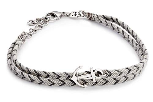 Algopix Similar Product 1 - Handmade Gray Anklet For Men Set With