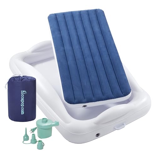 Algopix Similar Product 1 - hiccapop Inflatable Toddler Travel Bed