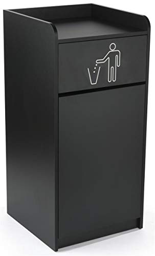 Algopix Similar Product 3 - Displays2go Commercial Garbage Can with