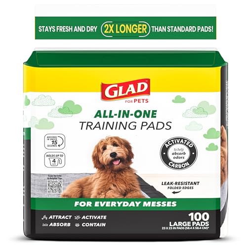 Algopix Similar Product 11 - Glad for Pets Black Charcoal Puppy Pads