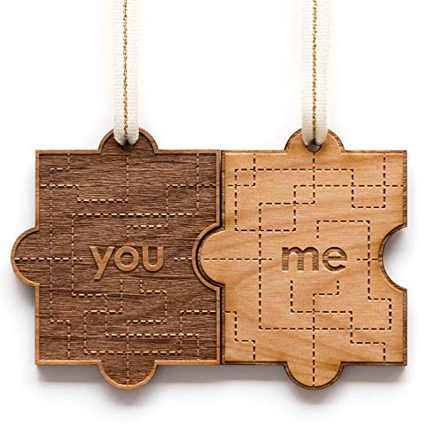 Algopix Similar Product 16 - You And Me Puzzle Piece Wood Ornament