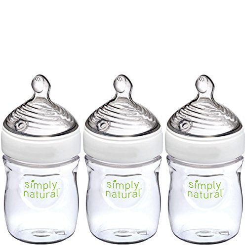 Algopix Similar Product 16 - NUK Simply Natural Baby Bottle Clear