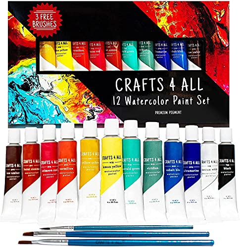 Algopix Similar Product 6 - Crafts 4 ALL Watercolor Paint Set 