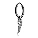 Algopix Similar Product 9 - Angel Wing Single Earring  Mens Black