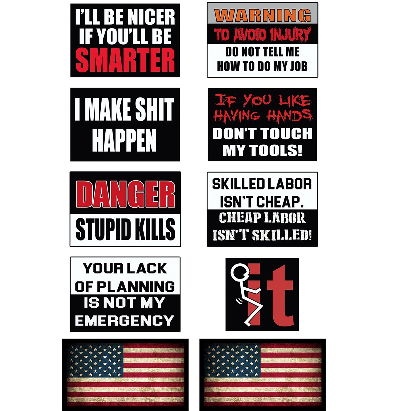 Algopix Similar Product 7 - Funny Hard Hat Helmet Stickers 10