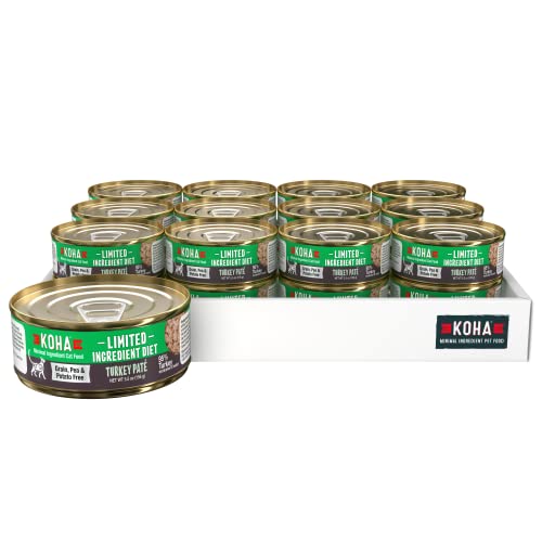 Algopix Similar Product 3 - Koha Can 96Percent Turkey Cat Food 24