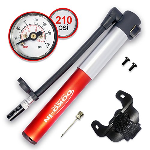 Algopix Similar Product 2 - DOKOIN Mini Bike Pump With GaugeFrame