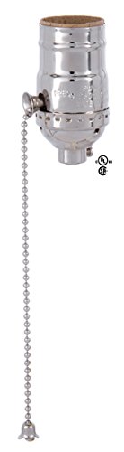 Algopix Similar Product 10 - BP Lamp Nickel Finish Pull Chain