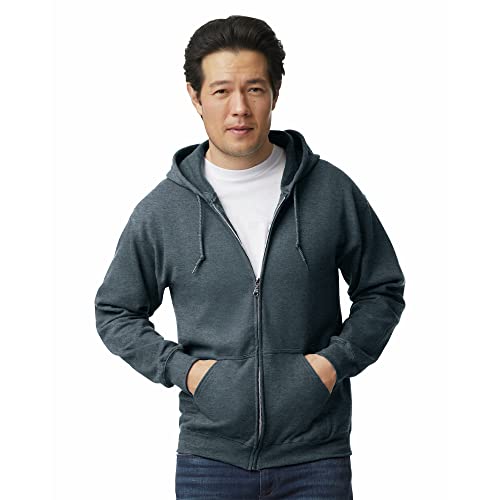 Algopix Similar Product 17 - Gildan Adult Fleece Zip Hoodie