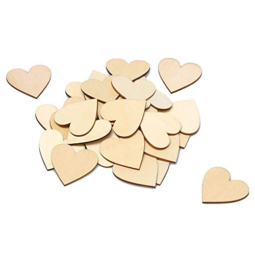 Algopix Similar Product 7 - 2Inch Wood Heart 100pcs Blank