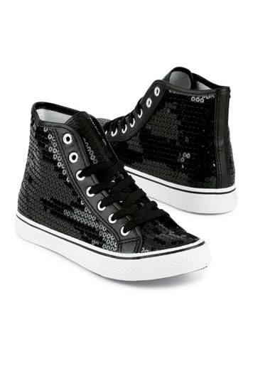 Algopix Similar Product 9 - Balera Sequin High and Low Top Sneakers
