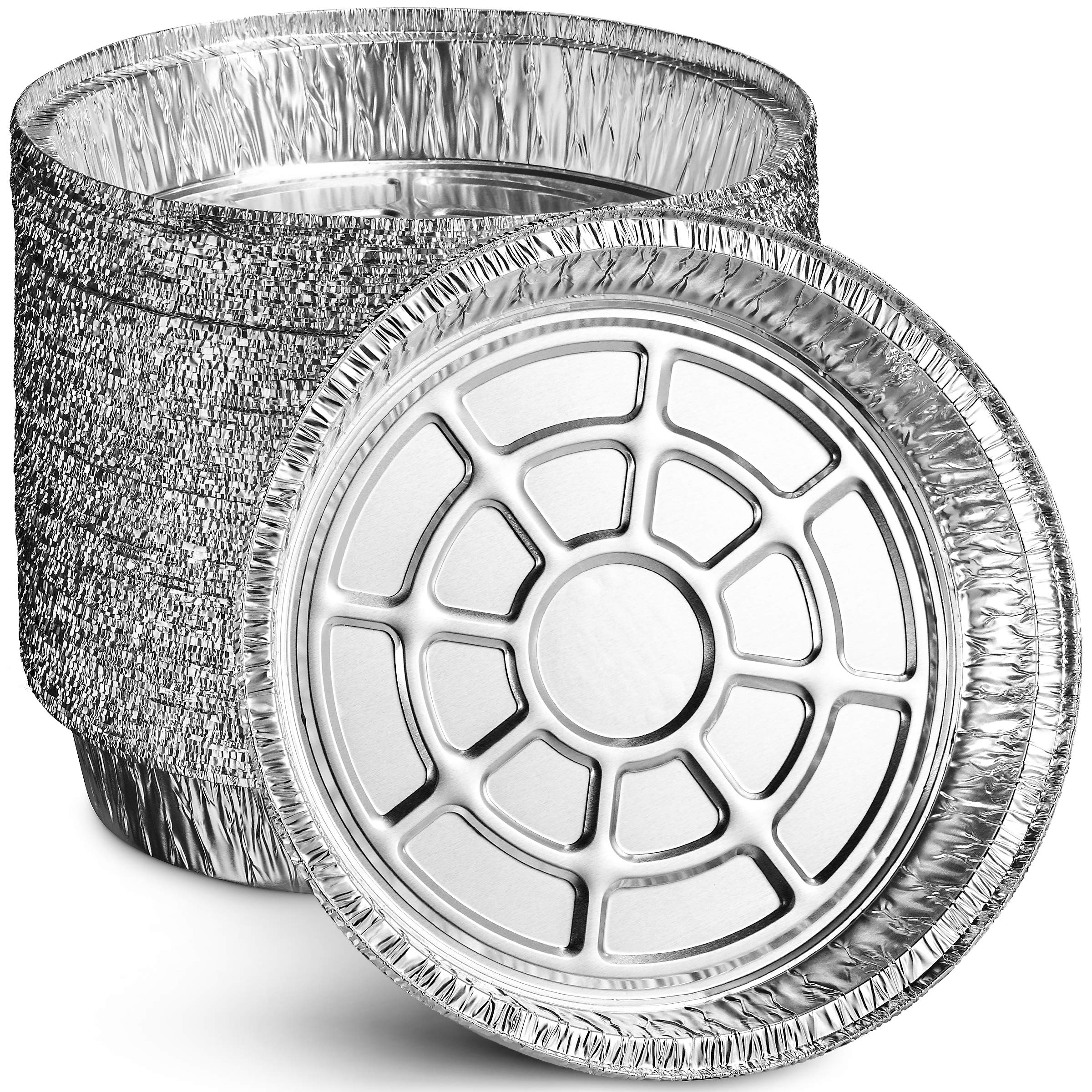 Algopix Similar Product 8 - MontoPack 9 Round Aluminum Foil Pans 