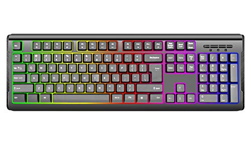 Algopix Similar Product 20 - iMicro KBUS9821C Rainbow Backlit Wired