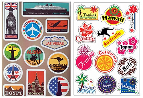Algopix Similar Product 2 - Vooseyhome 2X World Famous Tourism