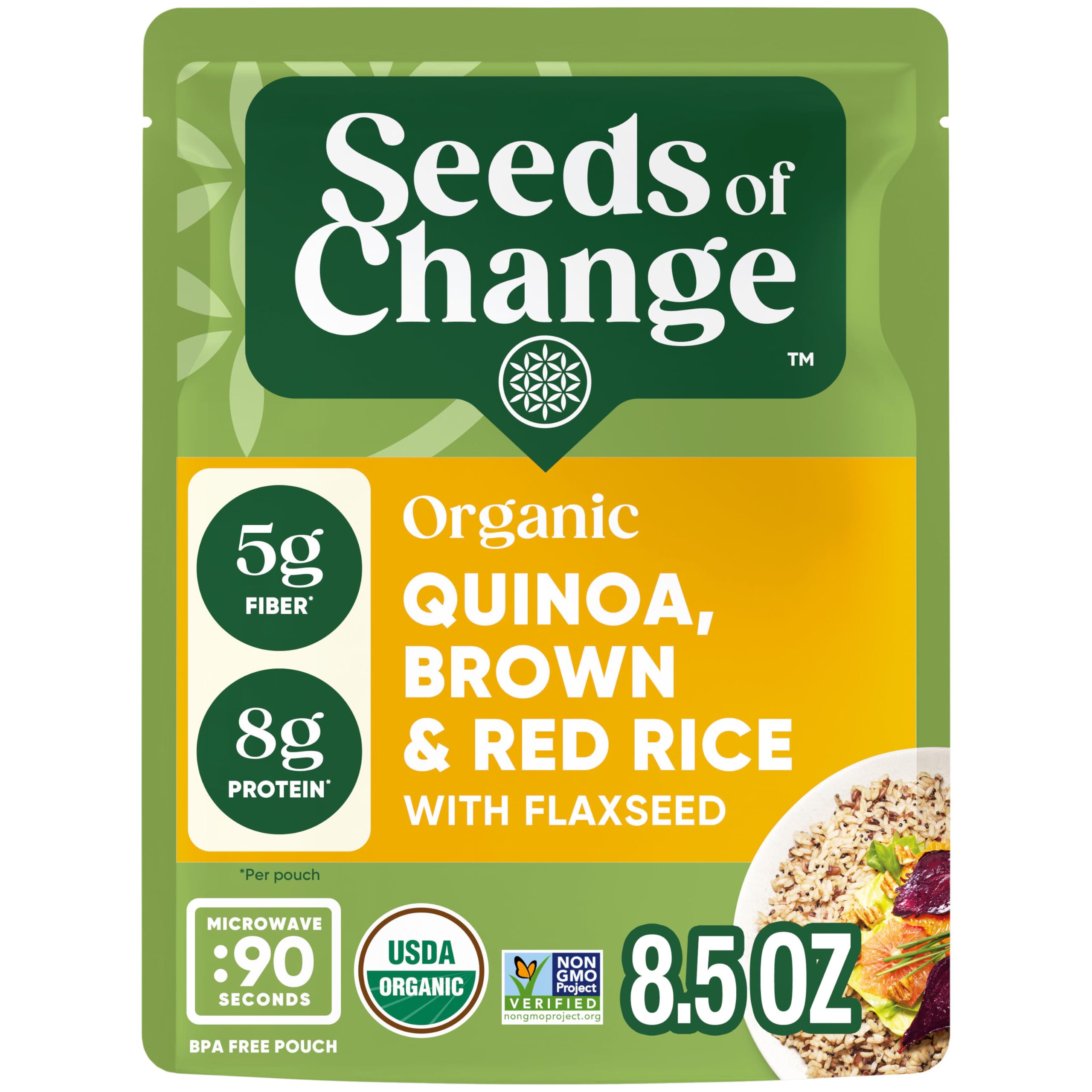 Algopix Similar Product 12 - SEEDS OF CHANGE Organic Quinoa Brown 