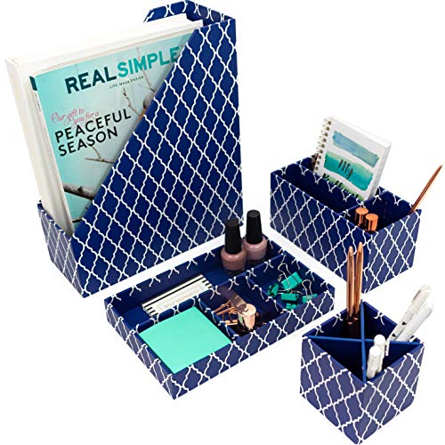 Algopix Similar Product 12 - Navy Blue Desk Sets and Accessories for