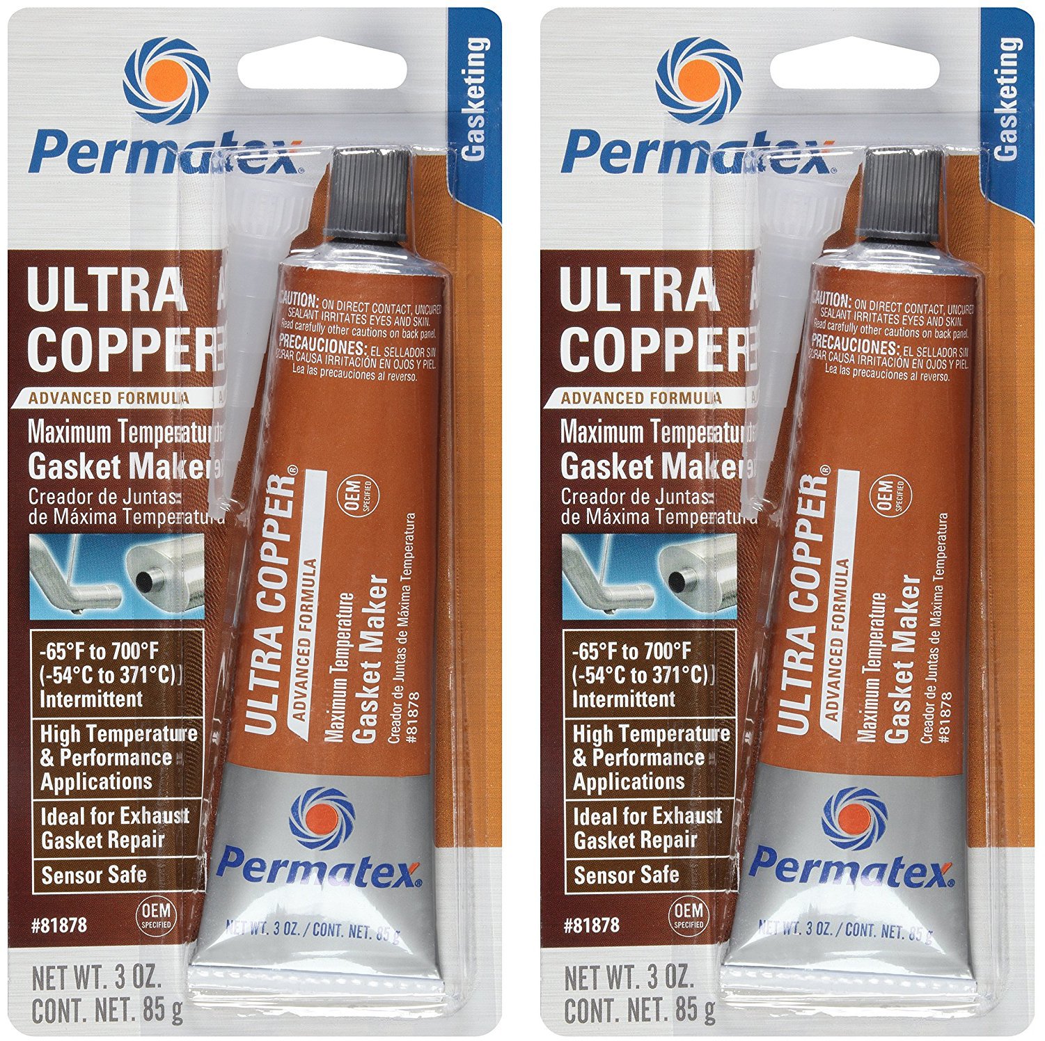 Algopix Similar Product 16 - Permatex 81878 3 Oz Ultra Copper RTV