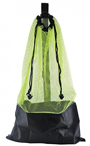 Algopix Similar Product 11 - YELLOW SNORKEL BAG MESH DRAW STRING W