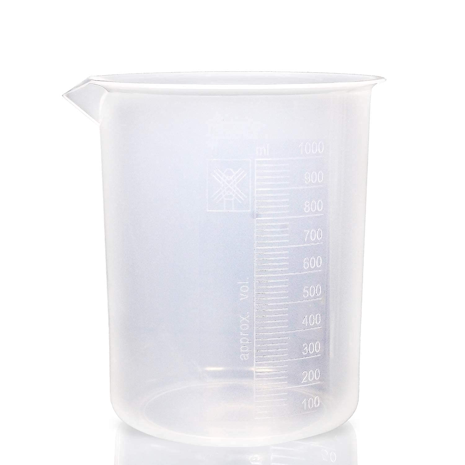 Algopix Similar Product 14 - Supertek Plastic Beaker 1000ml High