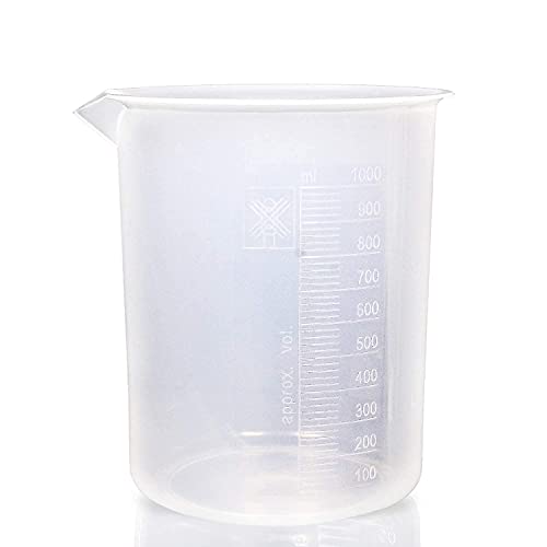 Algopix Similar Product 4 - Supertek Plastic Beaker 1000ml High