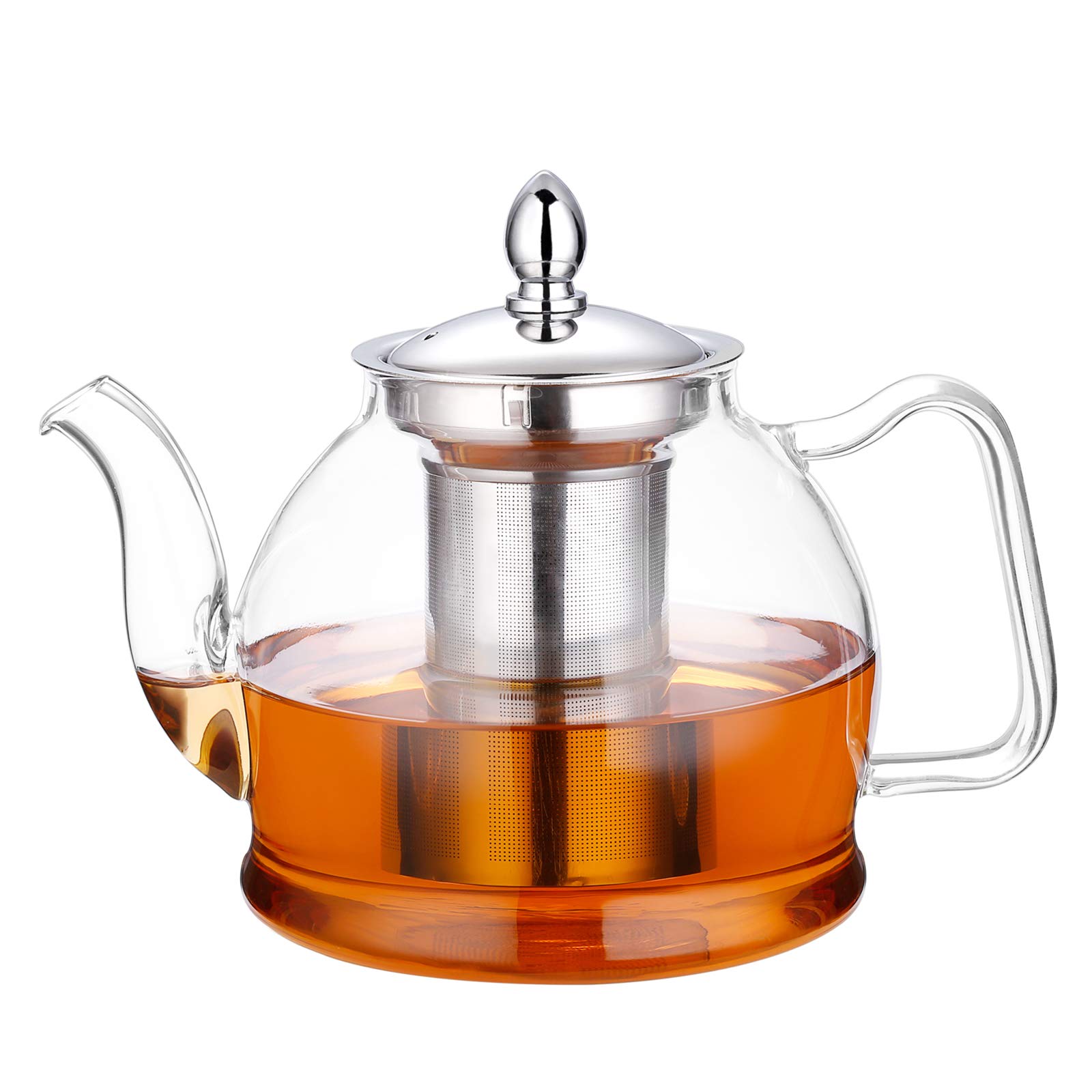 Algopix Similar Product 2 - HIWARE 1000ml Glass Teapot with