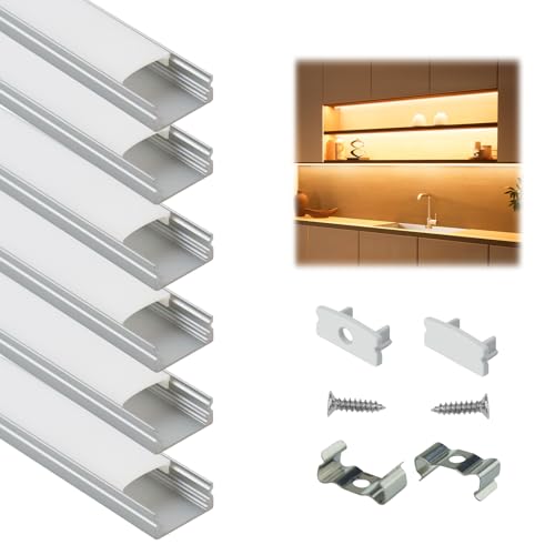 Algopix Similar Product 8 - Muzata 6Pack 33FT1M LED Channel