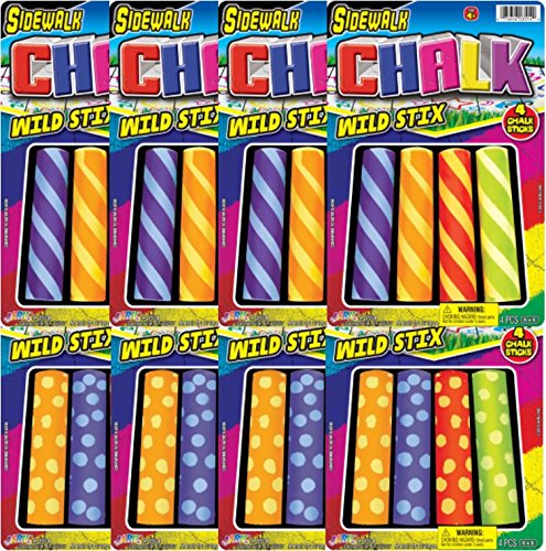Algopix Similar Product 2 - JARU Sidewalk Chalk Wild Stix Bundle