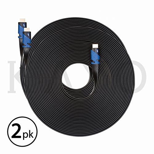 Algopix Similar Product 7 - FLAT HDMI Cable 50 FT  2 PKHigh