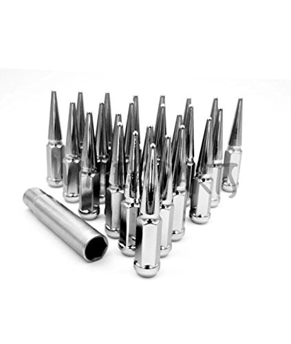 Algopix Similar Product 11 - 24 Pc Dodge Ram 5x55 Chrome Spike Lug