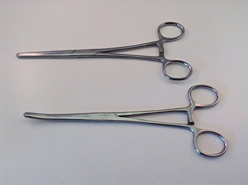 Algopix Similar Product 20 - 2pc 8 Curved Straight Hemostat
