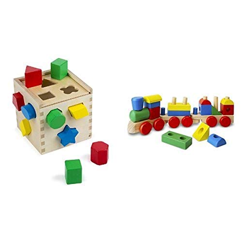 Algopix Similar Product 15 - Melissa  Doug Shape Sorting Cube 