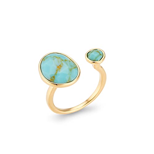 Algopix Similar Product 19 - Double Stone Blue Simulated Turquoise