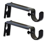 Algopix Similar Product 19 - Adjustable Steel Curtain Rod Brackets 