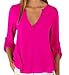 Algopix Similar Product 12 - WSLCN Womens Loose Fit Blouse VNeck