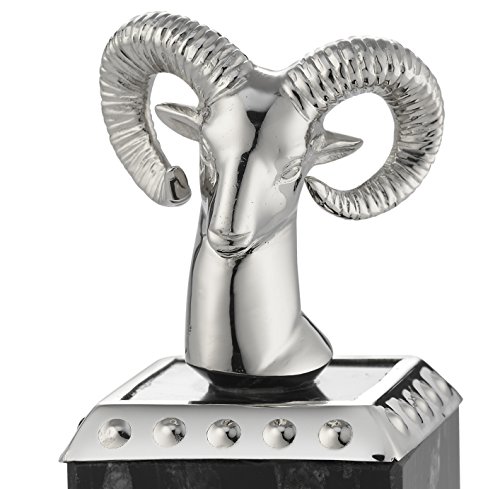 Algopix Similar Product 4 - Mary Jurek Handcrafted Rams Head Chrome
