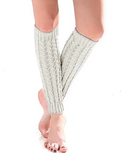 Algopix Similar Product 4 - Womens Cable Knit Leg Warmers Knitted