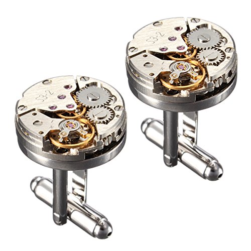 Algopix Similar Product 10 - CufflinksBaban Deluxe Steampunk Mens