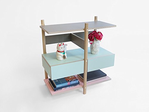 Algopix Similar Product 7 - Stack Drawer Shelf  unit bedside