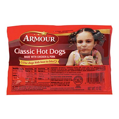 Algopix Similar Product 8 - Armour Franks HOT Dogs Classic 12 OZ
