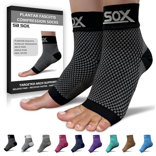 Algopix Similar Product 13 - SB SOX Plantar Fasciitis Relief Socks 