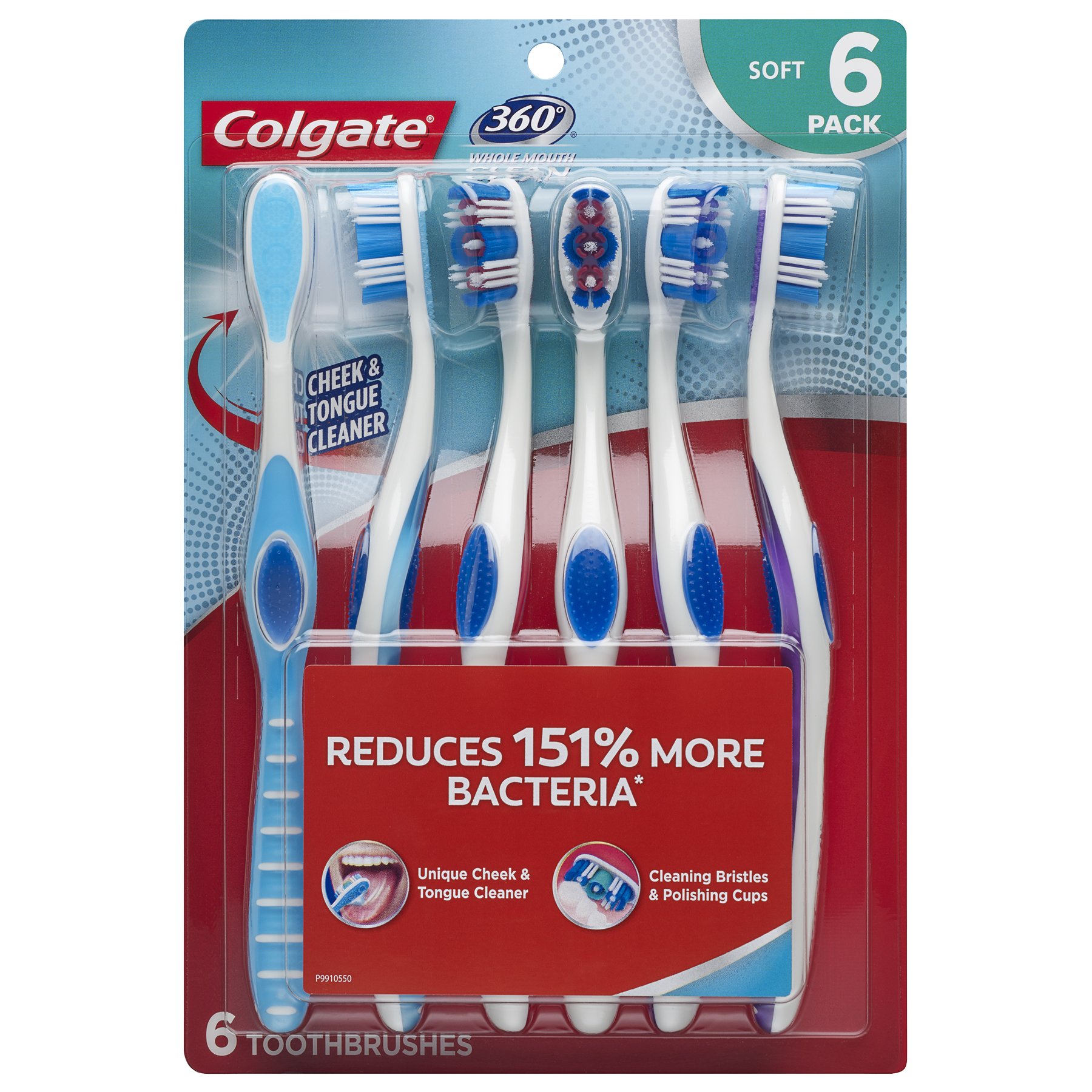 Algopix Similar Product 18 - Colgate 360 Toothbrush with Tongue and